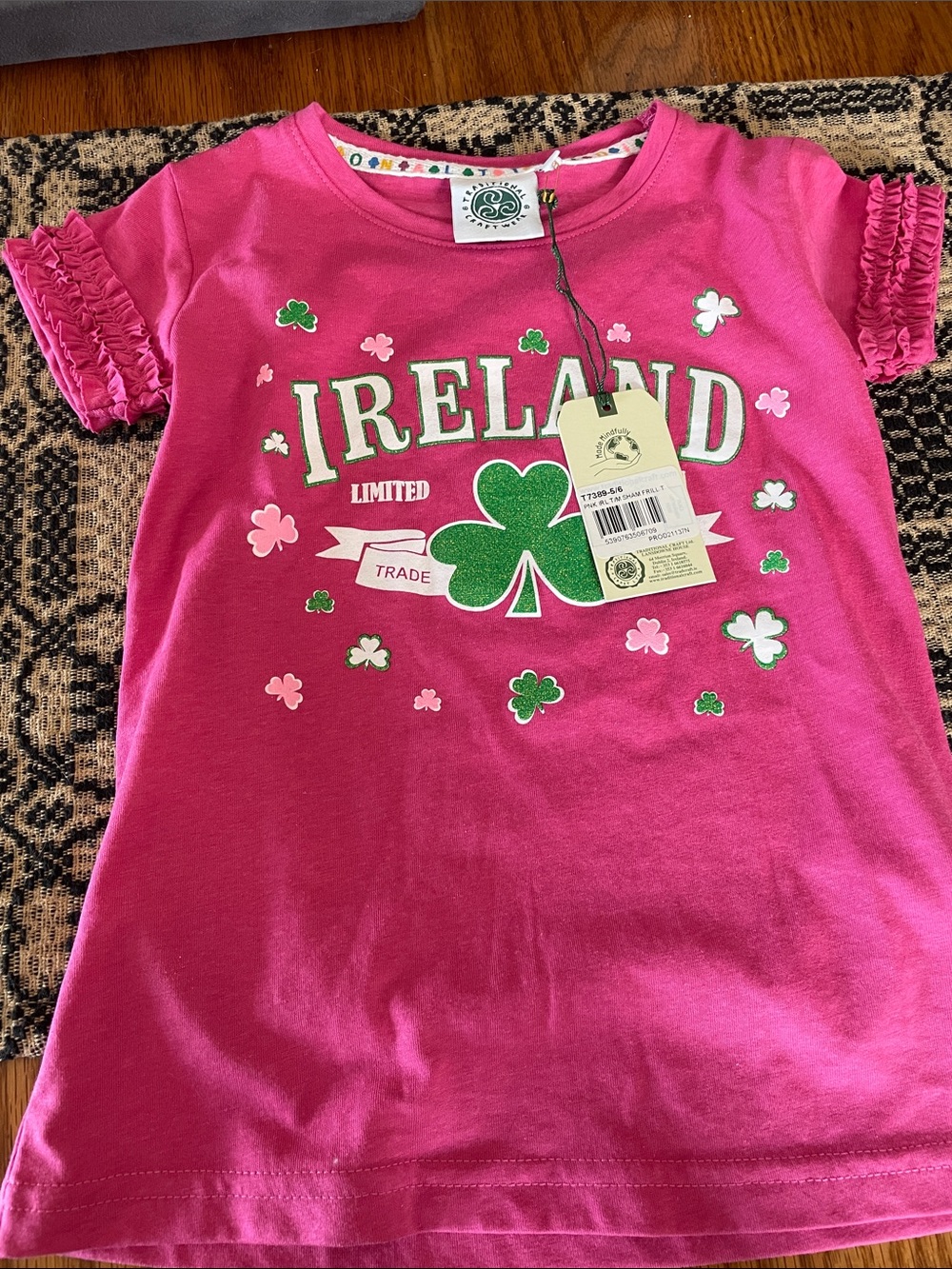 NWT Girls Ireland Tshirt